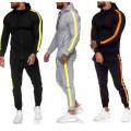 Man Track Suits 2 ชิ้น hoodies แขนยาว