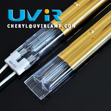 Twin tube infrared heating lamp for medicine