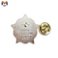 Star Flower Shape Lapel Pin Badge med Doamond