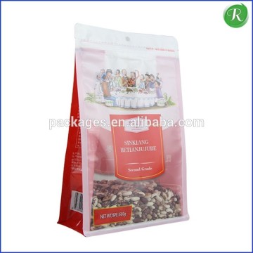 Eight edge- sealing flat bottom pouch / standing plastic puch