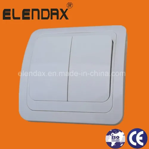 Европейский настенный выключатель двустороннего освещения заподлицо (F2002)