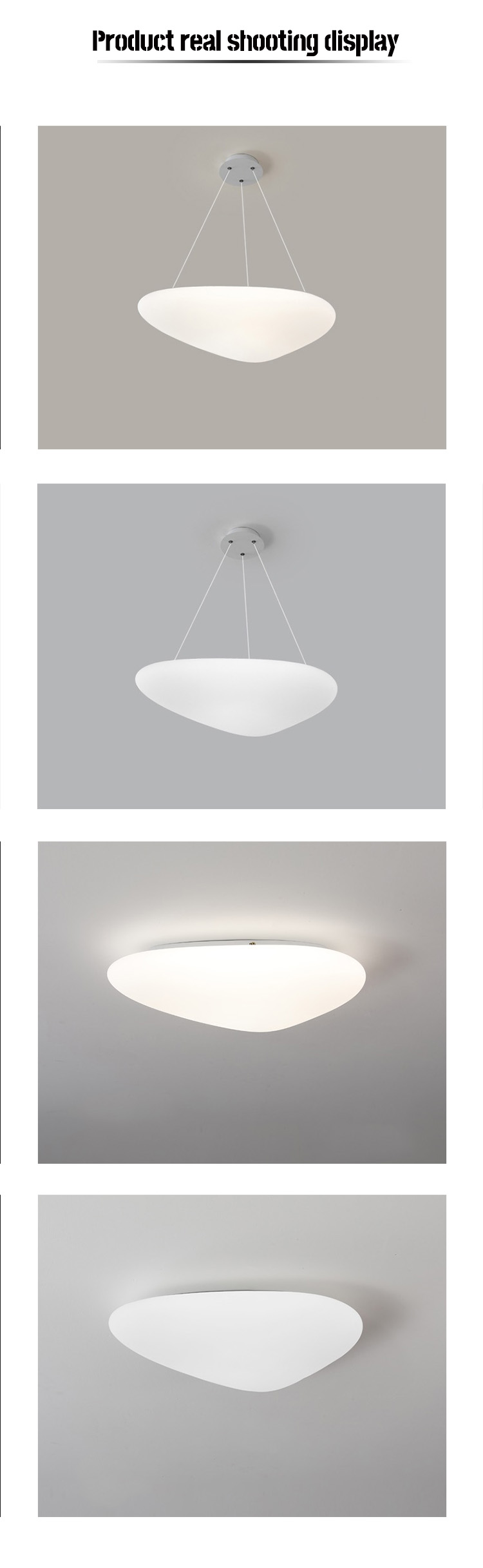 This LED ceiling lamp is not just a lighting fixture, but also a stylish decorative element that can enhance the overall look of your space.