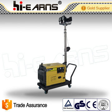 5kva silent mobile diesel generator light lighting tower