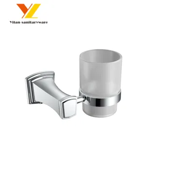 Elegant Design Bathroom Single Toothbrush Holder with Glass Tumbler" could be shortened to "Elegant Bathroom Toothbrush Holder with Glass Tumbler" for a search engine title. However, for better SEO and readability, consider this more concise version:

"El
