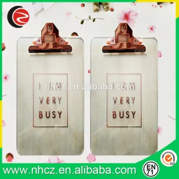 Rose gold logo printing PS A4 Clipboard