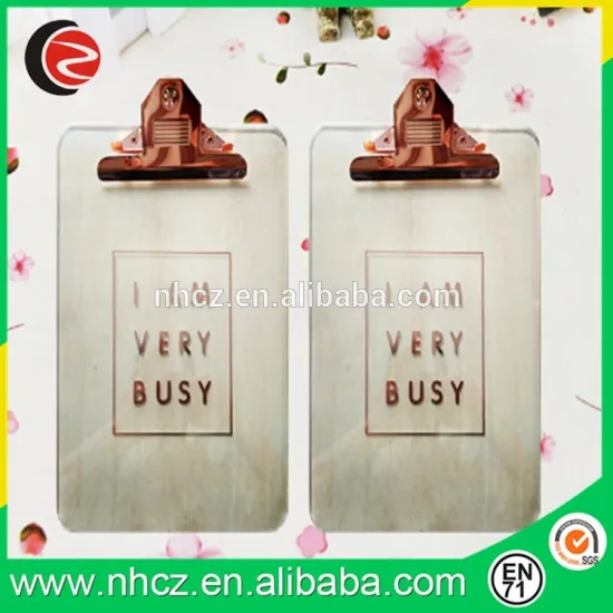 Rose gold logo printing PS A4 Clipboard