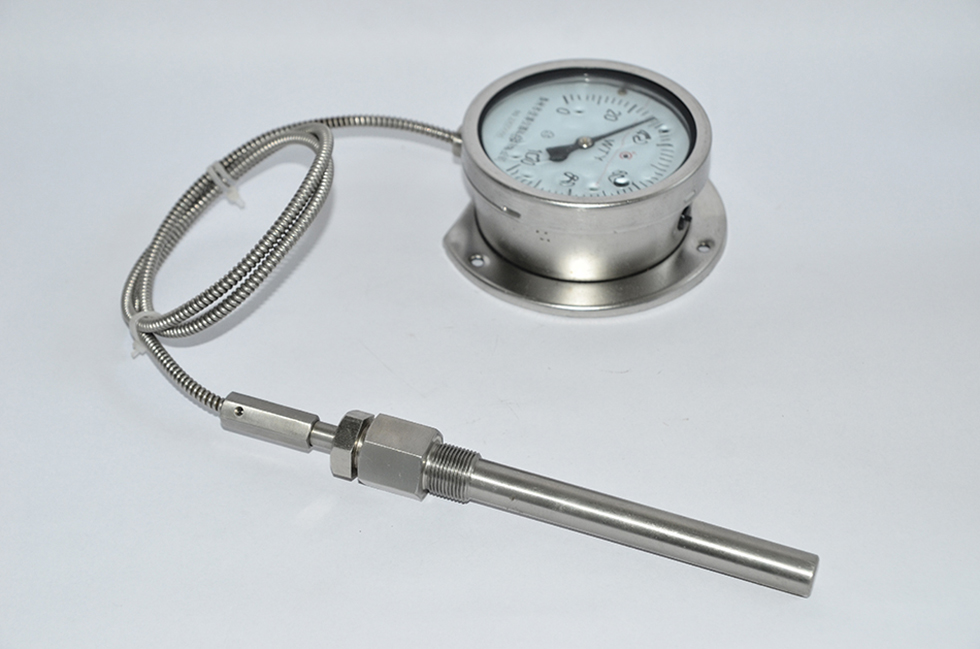 Stainless steel pressure thermometer