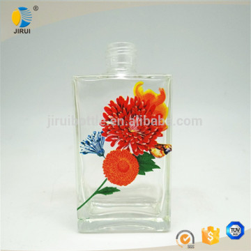 60ml square perfume glass bottles with screw cap