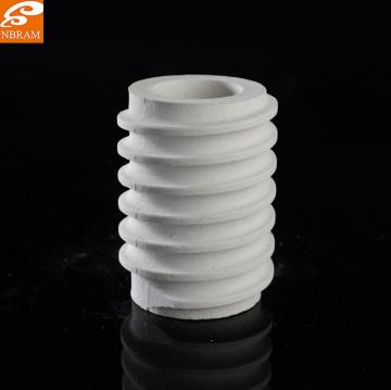 Refractory mullite ceramic parts threaded rods