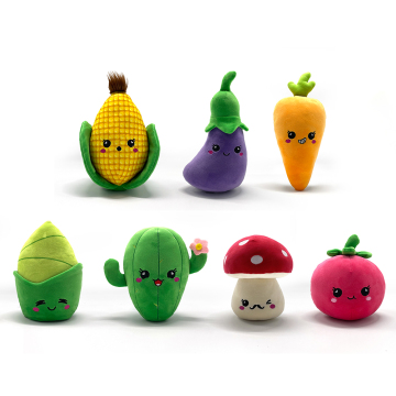 Kawaii Cute 7cm Small Keychain Mushroom & Radish Plush Toys