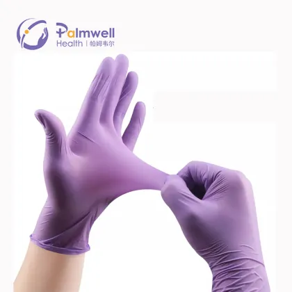 Nitrile Gloves Disposable Purple Color Cleaning Gloves