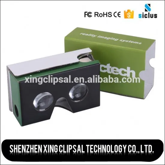 cheap 3d vr glasses vr box cardboard for video