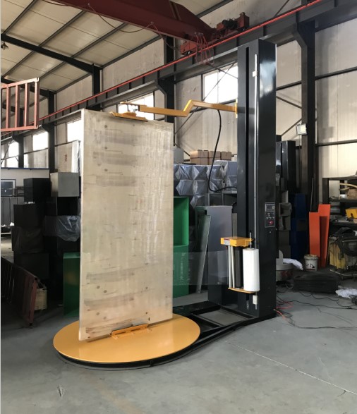 Automatic windows stertch pallet wrapper