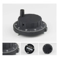 100 PPR Black Plastic Manual Rotary Pulse Generator