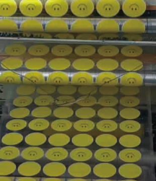 Hot Printed PVC Heat Transfer Film Adhesive for Smile Stress Balls