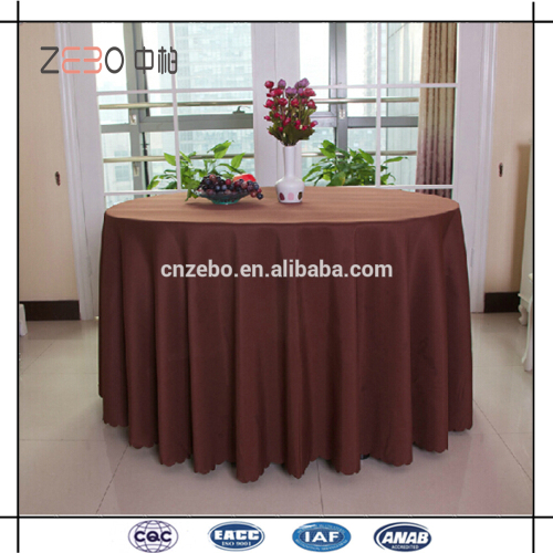 100% Polyester Colorful Plain Woven Table Linens Reataurant Dining Table Cloth