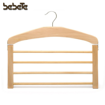 4 Bar Wooden Pants Hanger 4 Bar