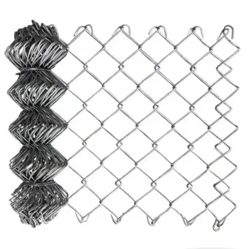 9 Gauge Galvanized Steel Chain Link Fence Mesh Rolls (10ft & 12ft) for Construction in South Africa