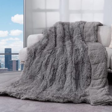 New Luxury Winter Blanket Collection: Soft Mink Weighted Sherpa Fleece