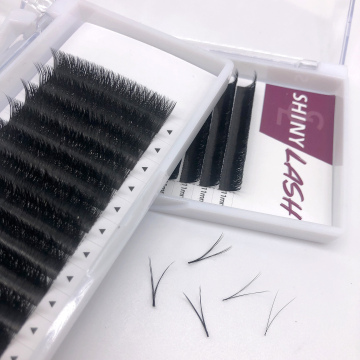 Wholesale High Quality 3D V YY W Shaped Eyelashes Extensions C/D Curl Private Label