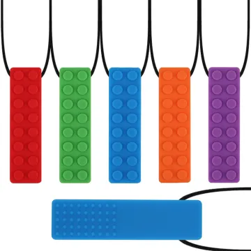 Organic BPA-Free Sensory Teether and Chew Necklace Bundle for Children