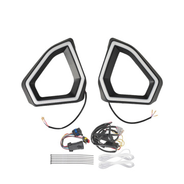 YongJin Front LED Accent Grill Light with Turn Signal for Polaris RANGER 1500 XD 2024