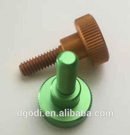 china screw manufacturer produce custom knurled head thumb screw