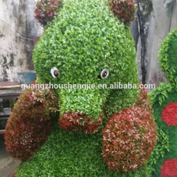 Fake ornamental animal topiary panda milan grass topiary