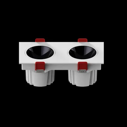 Adjustable LED Downlight Anti-Glare Double Three-Head Spotlight