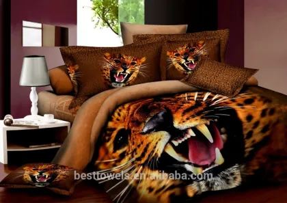 Good quality cotton 3d printed lion king bedding set