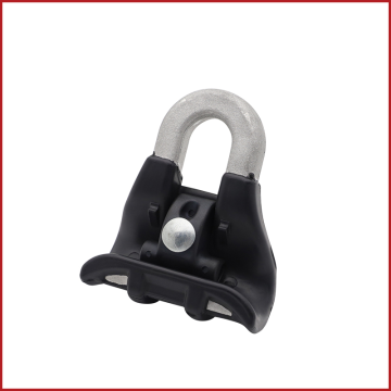 overhead hanging fiber optic cable suspension clamps types