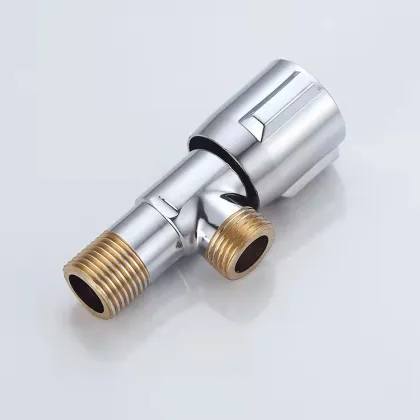 Brass Triangle Valve 1/2 Inch Angle Valve for Bathroom Toilet Connector Stop Water Valve