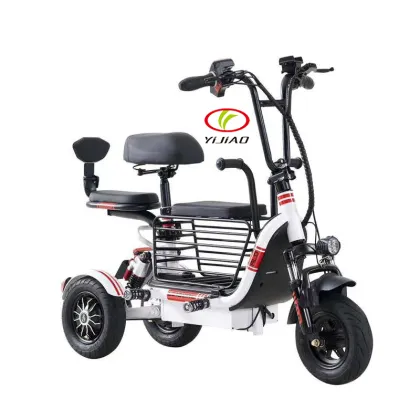 EEC/COC Certified Electric Handicapped Tricycles: 500W Double Seat 3-Wheel Adult Electric Scooters