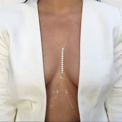 Brave Light Wholesale Sexy Women's Chest Jewelry Chain Accessories