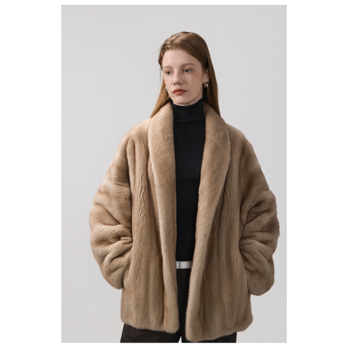 KC Fur Crown Level Short Horizontal Fashion Young Men's Fur fur Mink Jacket