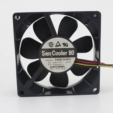 8025 Inverter Double Ball Fans - Kipas Pendingin DC 24V, 8cm, OEM Industrial Equipment
