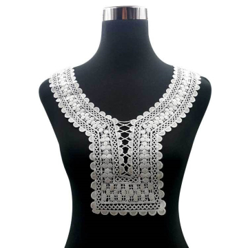 Wholesale Multi-color Embroidered Detachable African Inspired Lace Collars for Women