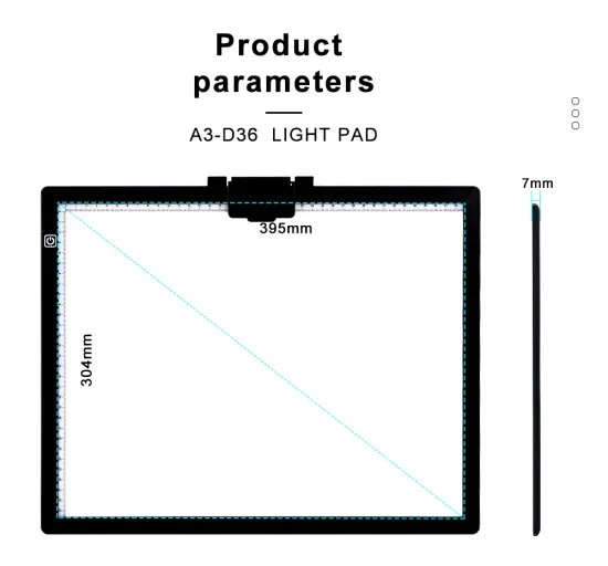 JSKPAD USB Power Acrylic Drawing Board for Sketching