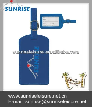 36175# Travel Smart PU Leather Bright Executive Luggage Tag