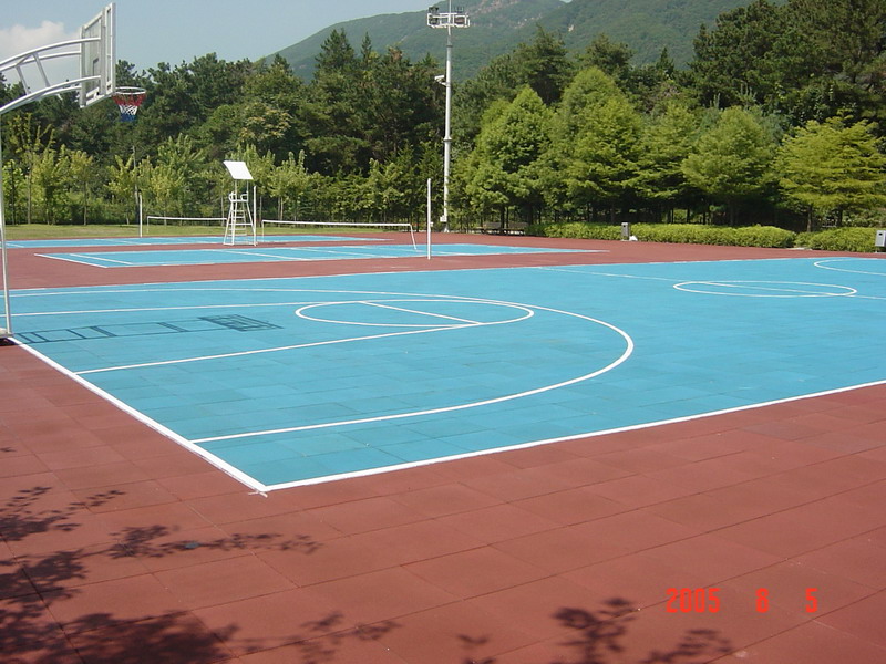 500*500mm Safety Rubber Tile for Sports Court
