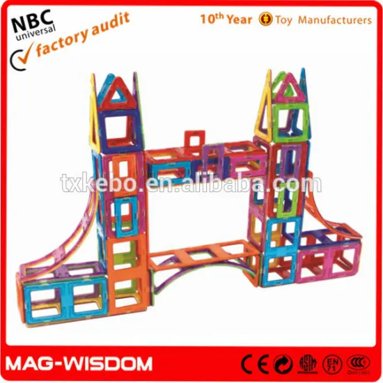 Educational Magnetic Toy 3D-Plastic Connection Toys 168Pcs Set