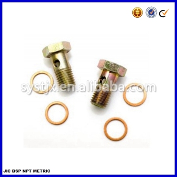 High quality carbon steel high pressure banjo bolt fitting