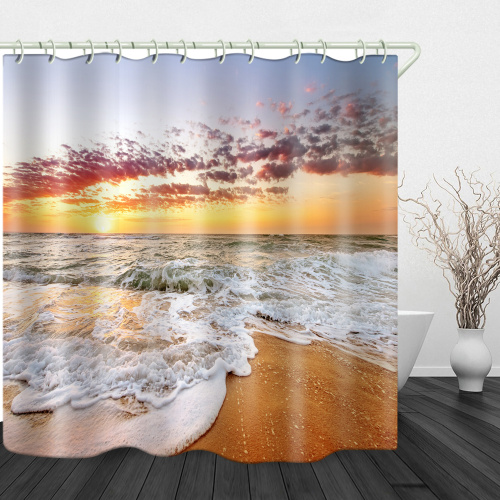 waterproof fabric shower curtain