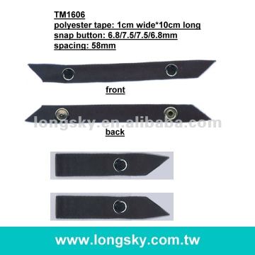 black shoulder snaps for underwear (#TM1606)