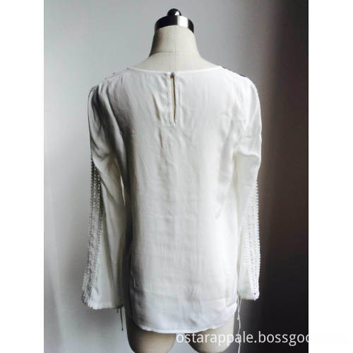 Button Front Curve Hem Women Shirt