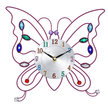 2016 Wire the butterfly wall clock with drilling