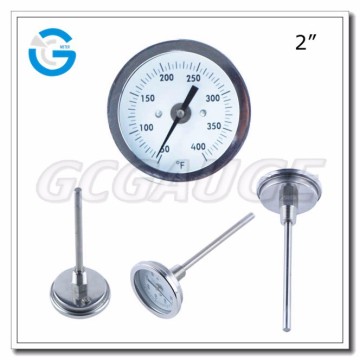 High quality bimetal stainless steel long probe thermometer