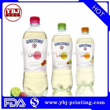 gerolsteiner lemon juice bottle nice printing customized water bottle sleeve pvc shrink label