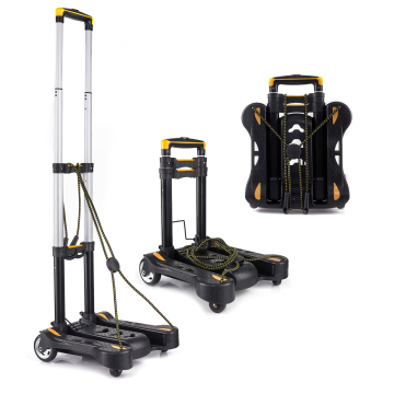 Portable Folding Luggage Trolley for Hotels and Airports