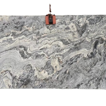 Luxe grijze natuursteenleer afgewerkte marmeren wandpanelen